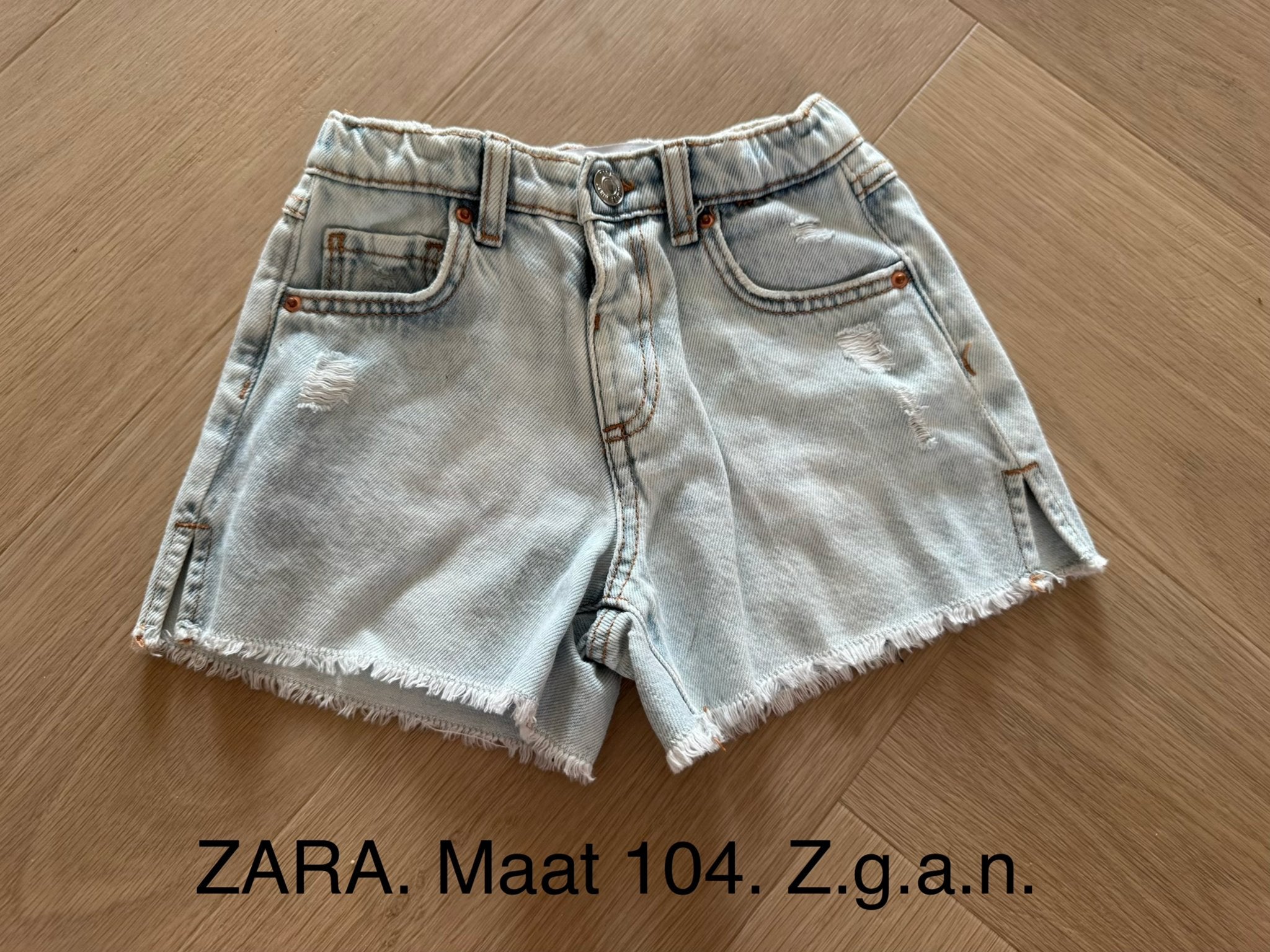 Zara spijkerbroekje maat 104, zo goed als nieuw, Ophalen of Verzenden, Zo goed als nieuw, Meisje, Broek