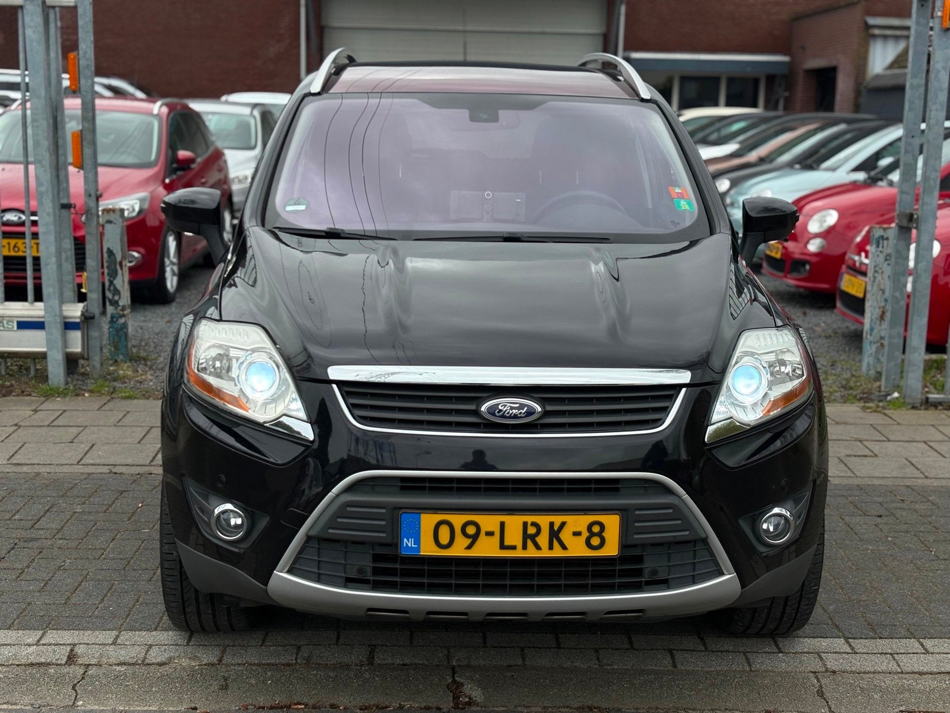 Ford Kuga 2.5 20V Titanium | Panoramadak | 20” LMV | Leder, Auto's, Automaat, Gebruikt, Zwart, 1553 kg
