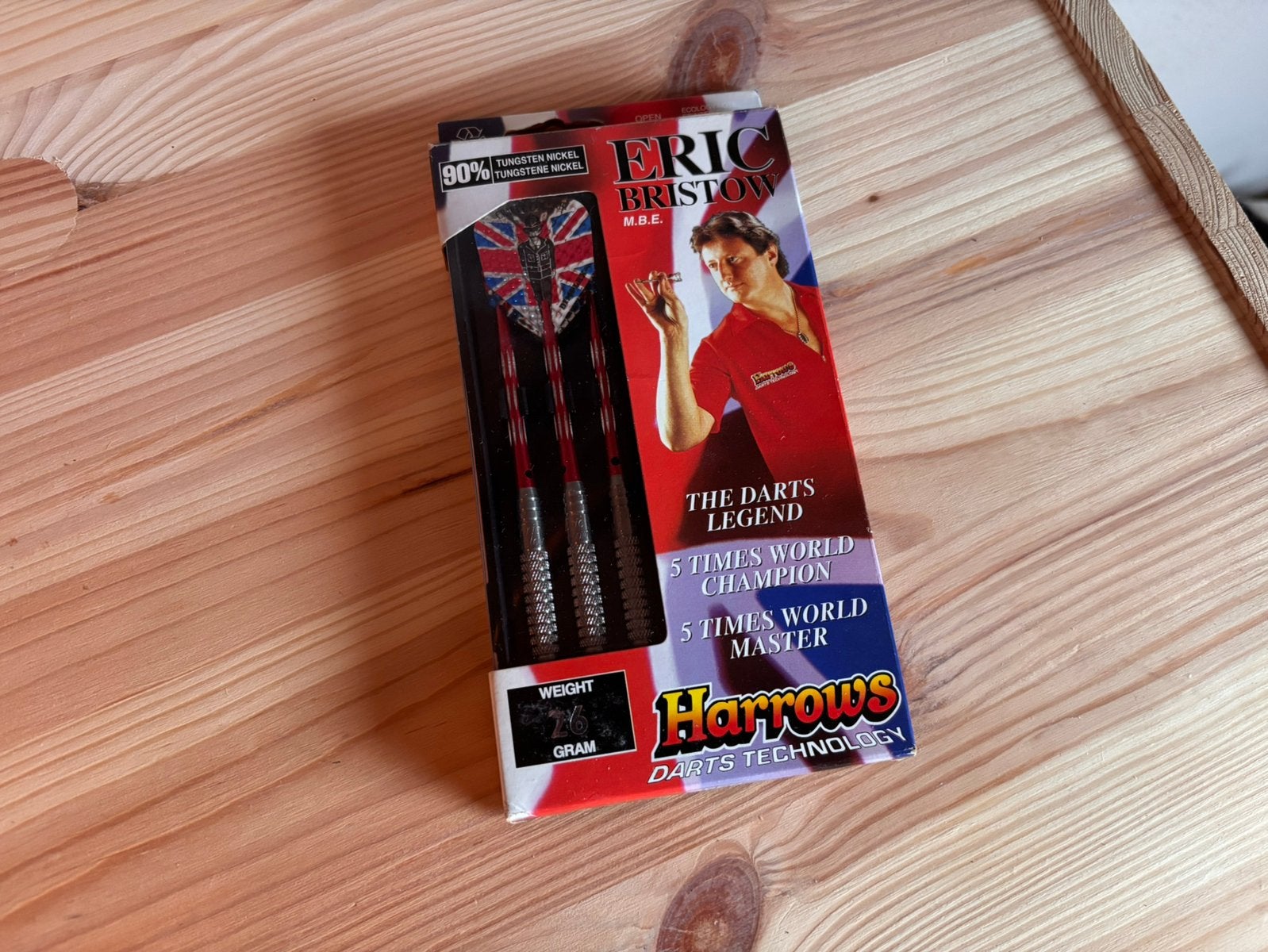 Harrows Eric Bristow darts - 26 gram, Ophalen of Verzenden, Zo goed als nieuw, Pijlen