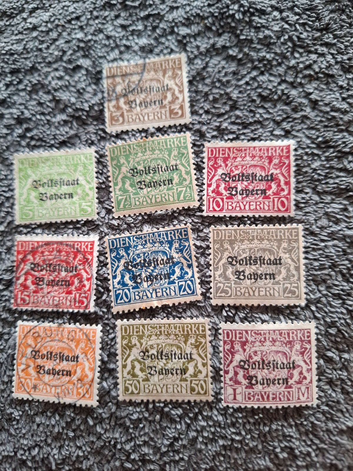 Duitse Rijk 1920 Volksstaat Beieren, Verzenden, Overige periodes, Gestempeld