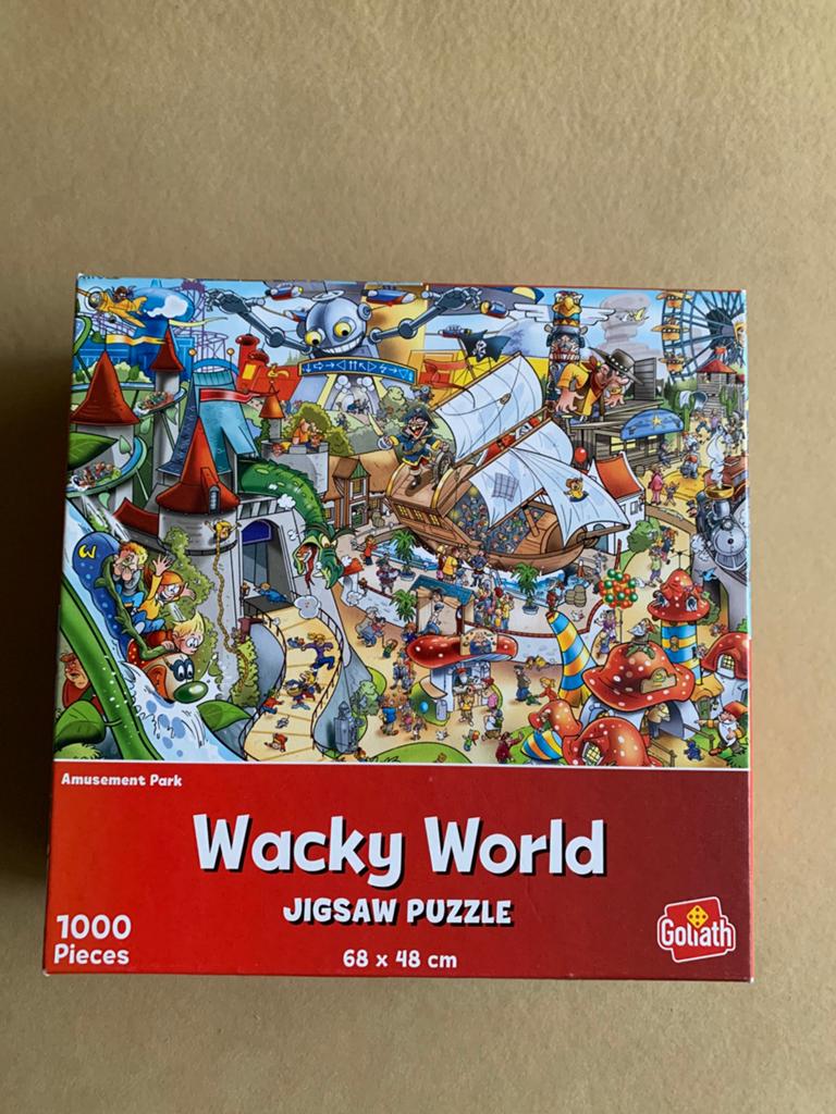 Wacky World Amusement Park puzzel 1000 stukjes, Ophalen of Verzenden, 500 t/m 1500 stukjes, Zo goed als nieuw