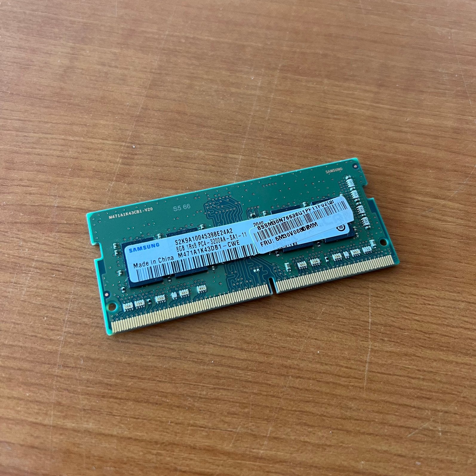 Samsung 8GB 1Rx8 DDR4 3200MHz  ( 1x 8GB ), Gebruikt, DDR4, 8 GB, Ophalen of Verzenden