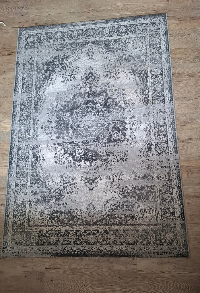 Vloerkleed vintage, Gebruikt, Vintage, Grijs, Ophalen of Verzenden