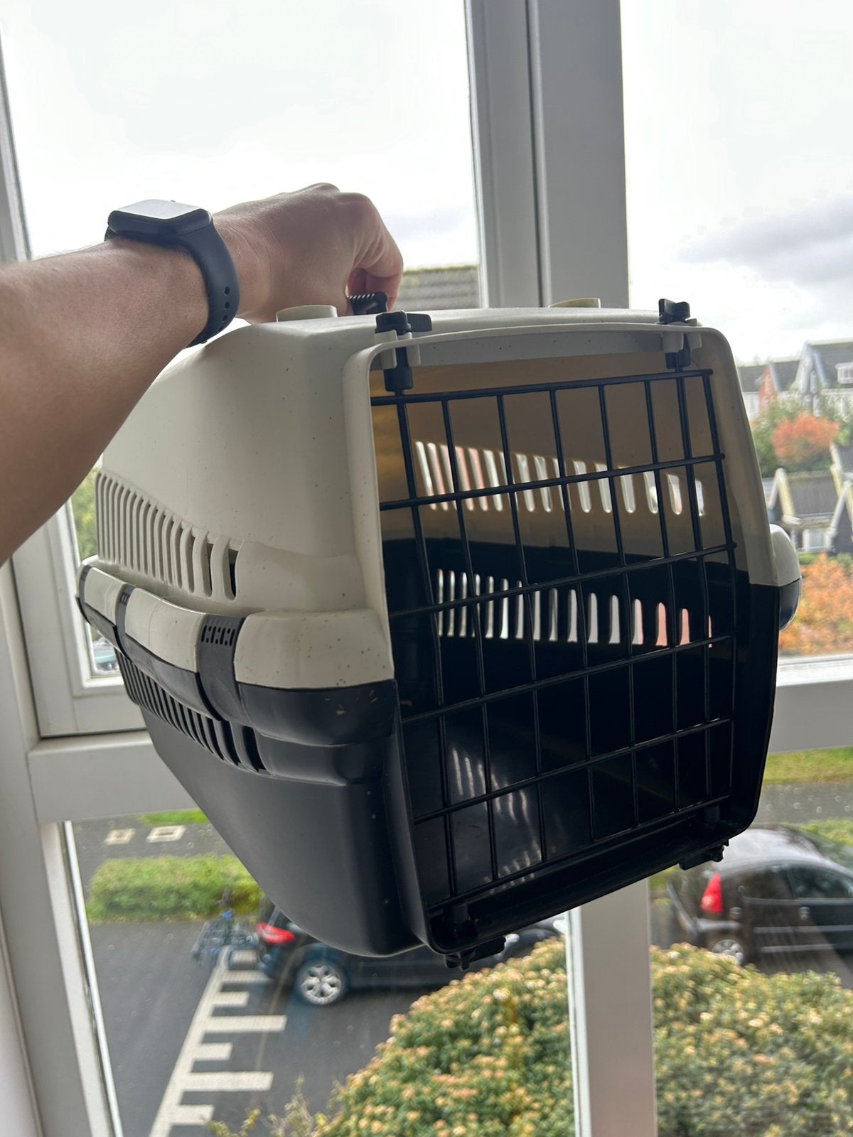 Katten reiskoffer, Ophalen, Gebruikt
