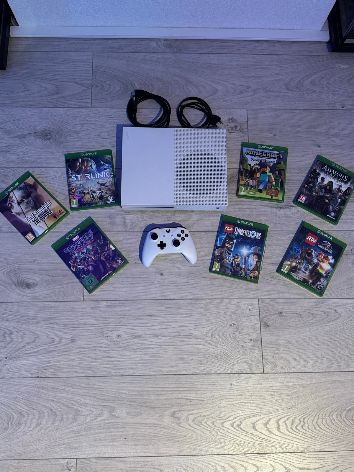 Xbox One S 1TB met 7 games en controller met oplaadkabel, Spelcomputers en Games, Met games, Xbox One S, Ophalen of Verzenden