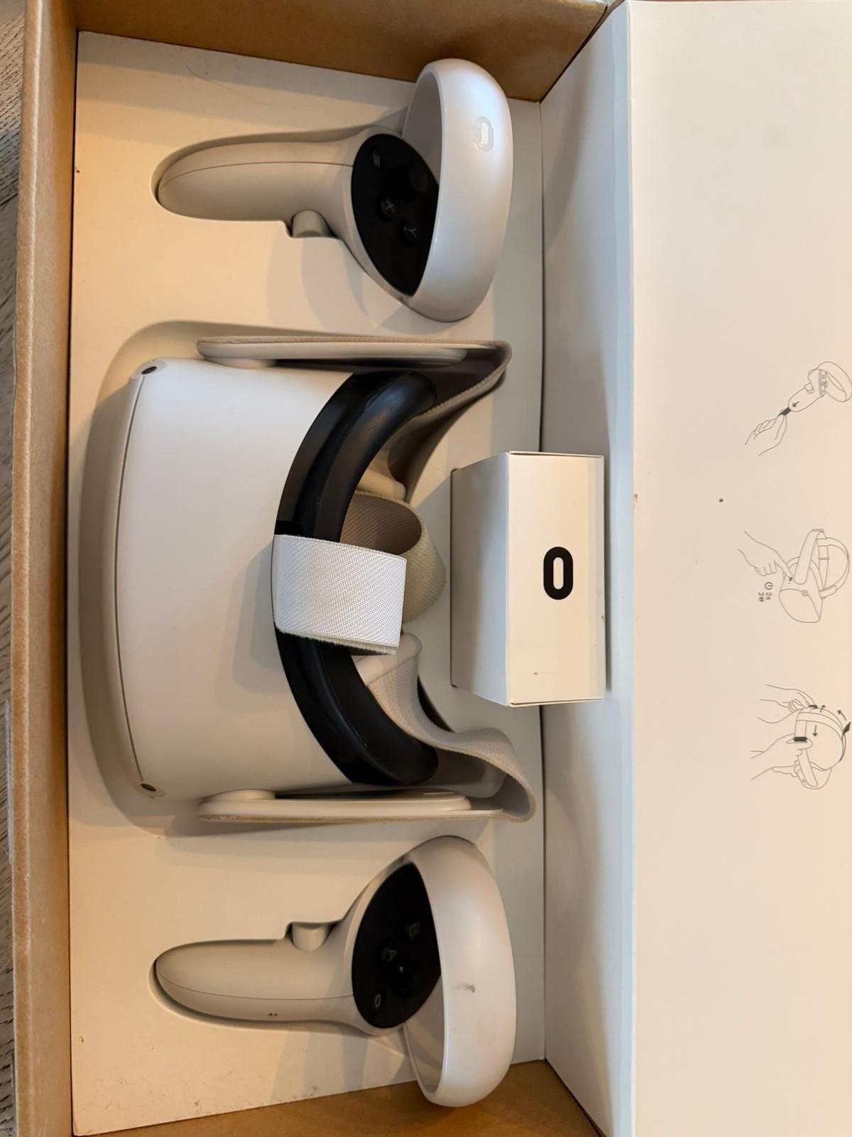 Oculus Quest 2 VR-bril met controllers, Spelcomputers en Games, Virtual Reality, Ophalen of Verzenden, Zo goed als nieuw, VR-bril