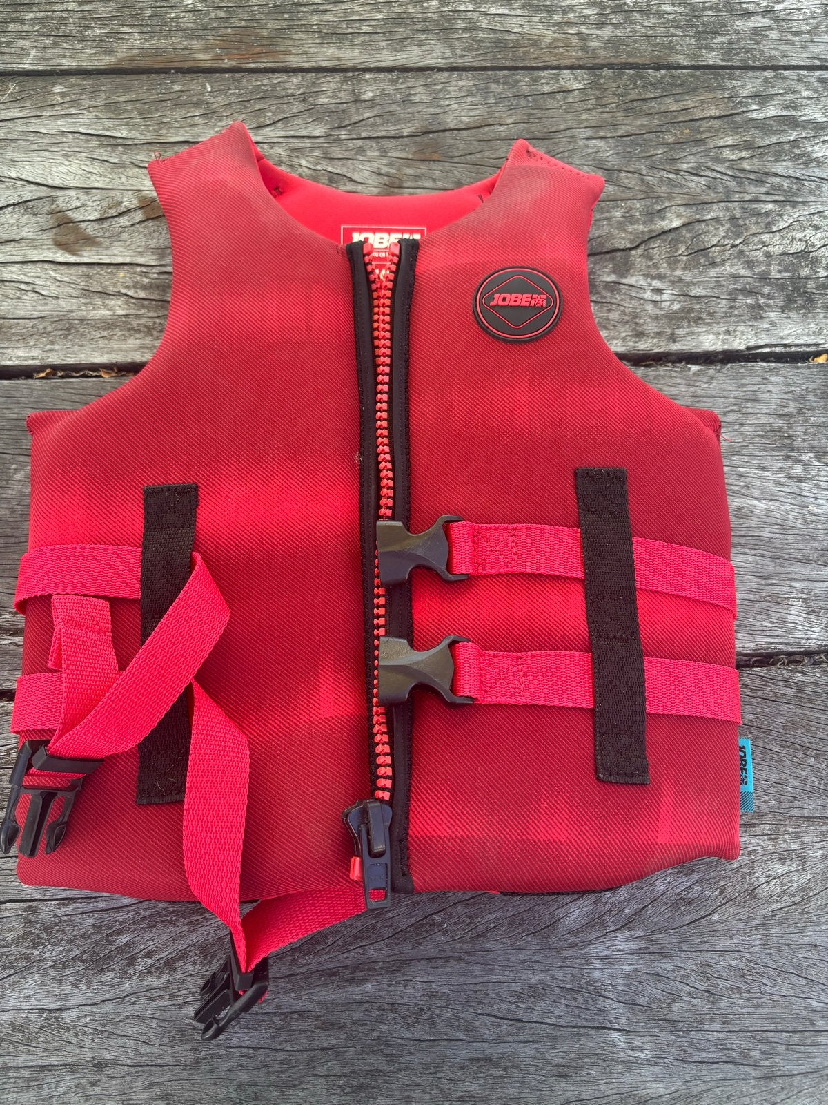 Jobe Neopreen Zwemvest Jeugd Rood - Maat 140, Watersport en Boten, Ophalen, Zo goed als nieuw