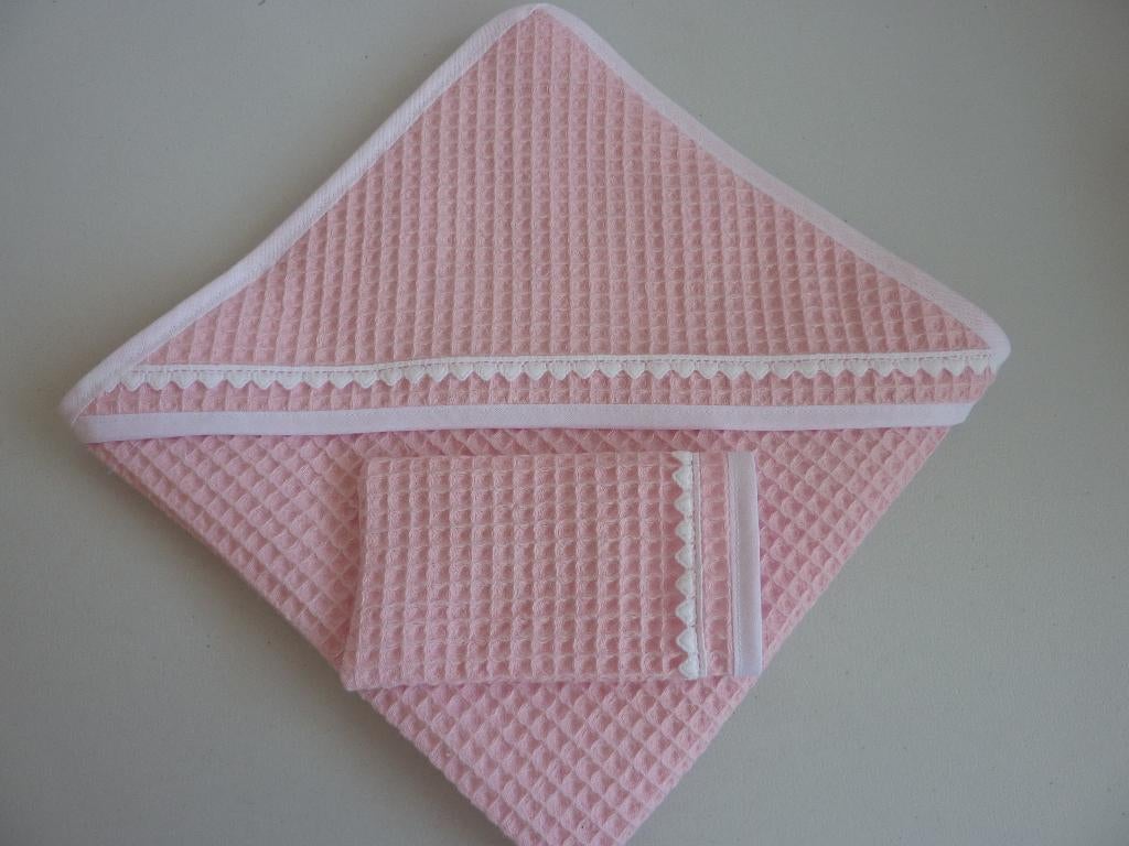 Badcape/omslagdoek en washandje voor de baby pop van 43cm, Ophalen of Verzenden, Nieuw, Babypop