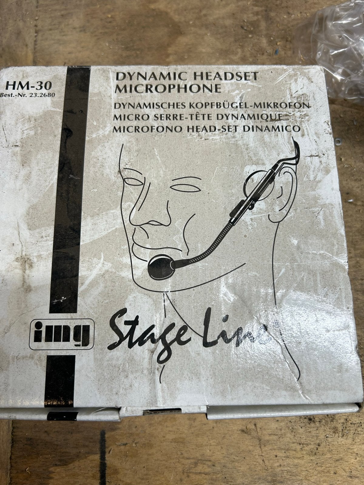 IMG Stage Line HM-30 Dynamische Headset Microfoon, Ophalen of Verzenden, Zo goed als nieuw, Zangmicrofoon