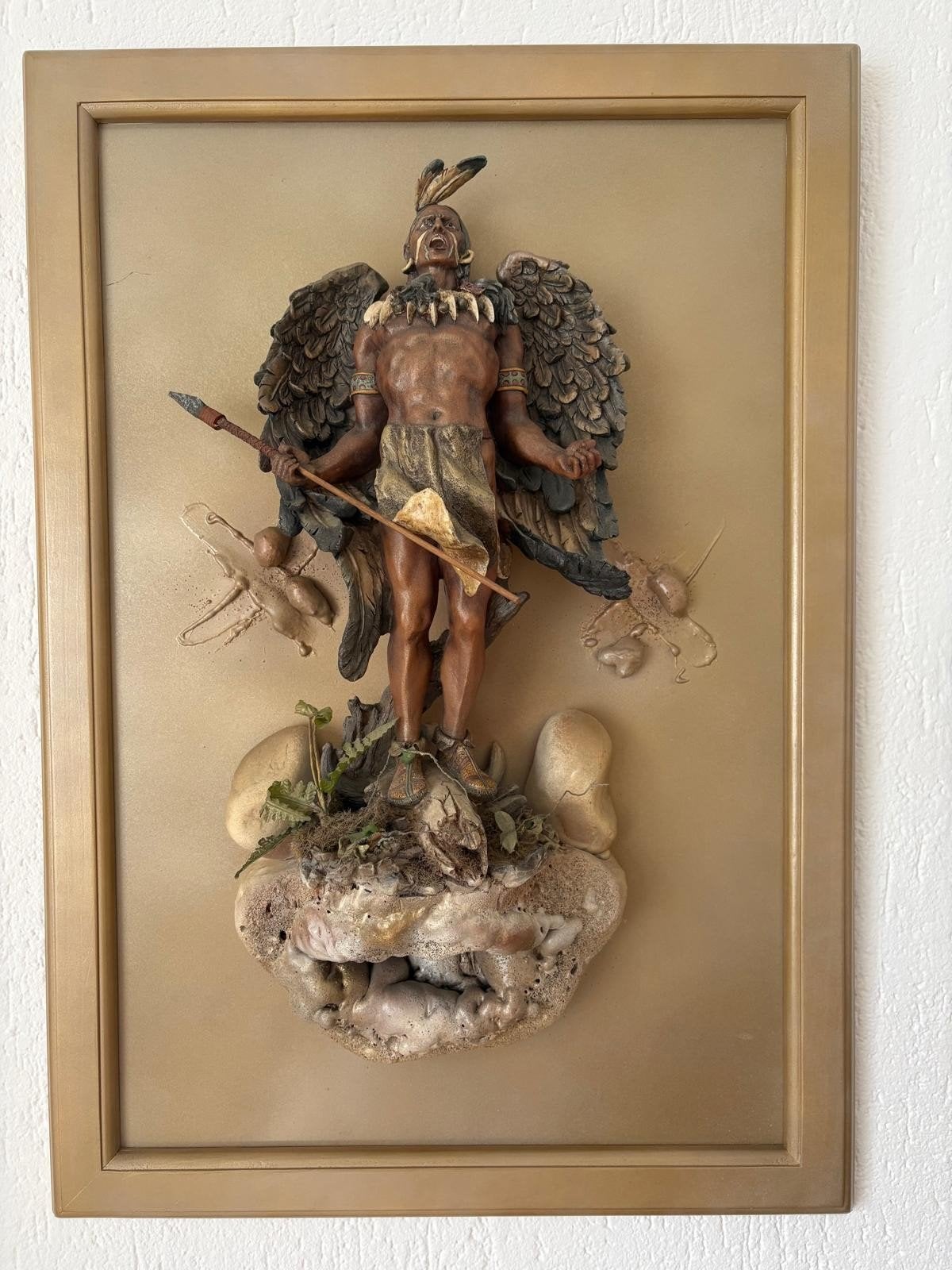 Indiaan op schilderij, Ophalen, Zo goed als nieuw, Schilderij