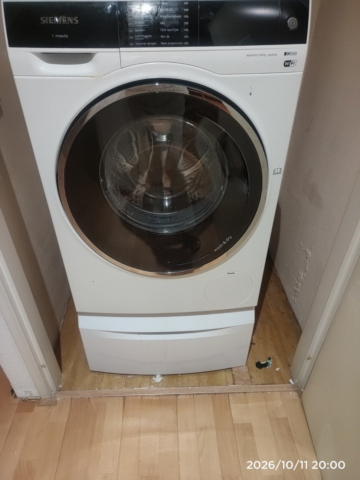 Den Haag :Siemens iQ500 Wash & Dry 10/6 kg aquaStop Wi-Fi, 8 tot 10 kg, Ophalen, Gebruikt