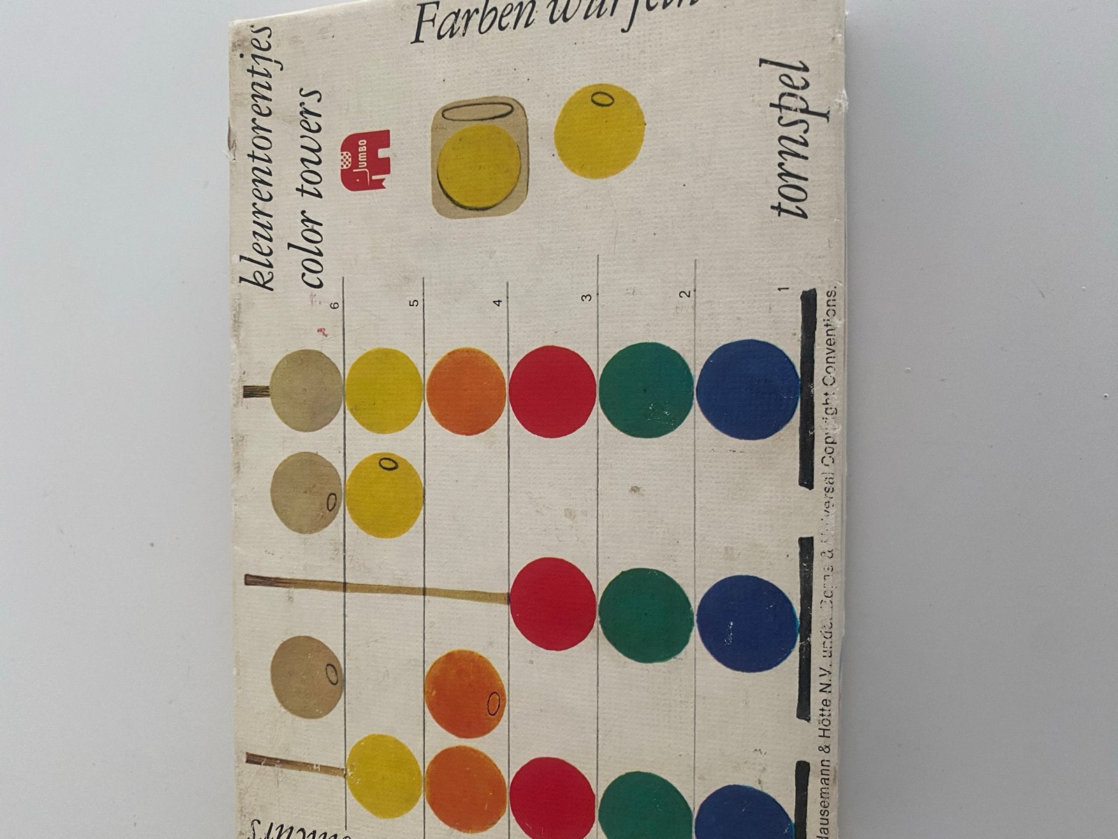 Jumbo Kleurentorentjes / Color Towers - Educatief Spel, Ophalen of Verzenden, Gebruikt, Rekenen