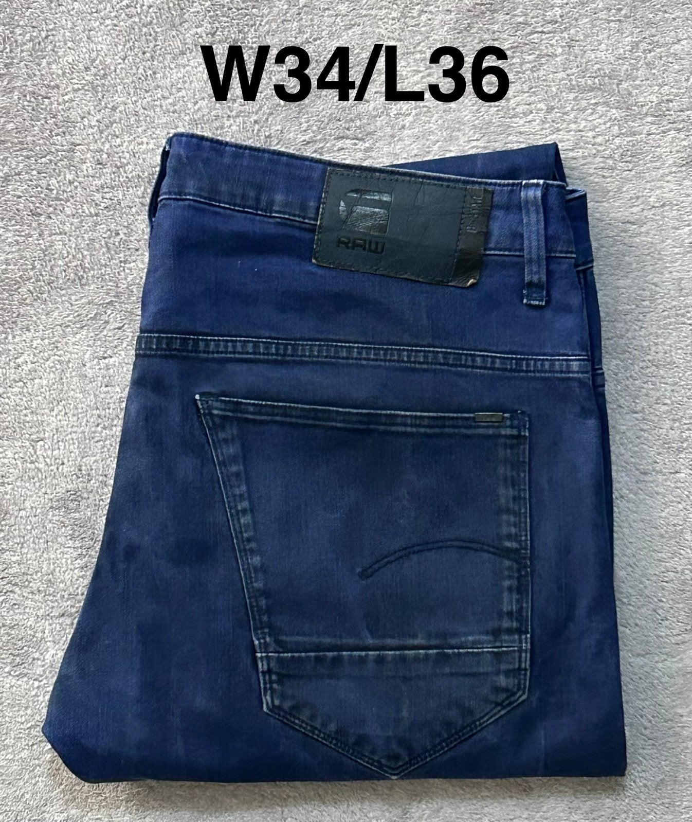 G-Star RAW ARC 3D Slim Heren Jeans W34/L36, Kleding | Heren, Verzenden, Zo goed als nieuw, Blauw, W33 - W34 (confectie 48/50)