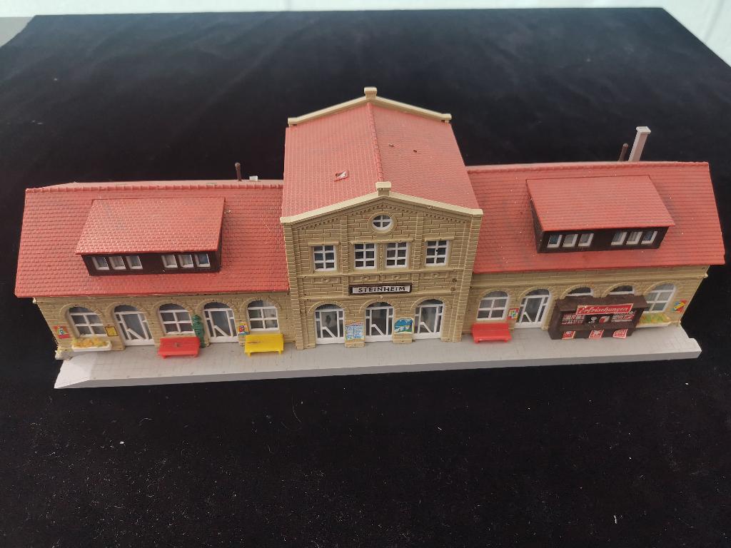 vintage Kibri H0 E838 9516 station Steinheim modelspoor bouw, Overige merken, Gelijkstroom of Wisselstroom, Brug, Tunnel of Gebouw