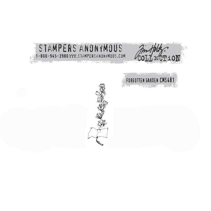 SA Tim Holtz Cling Mount Stamp Forgotten Garden #481/04, Verzenden, Nieuw, EZ-mounted stempel