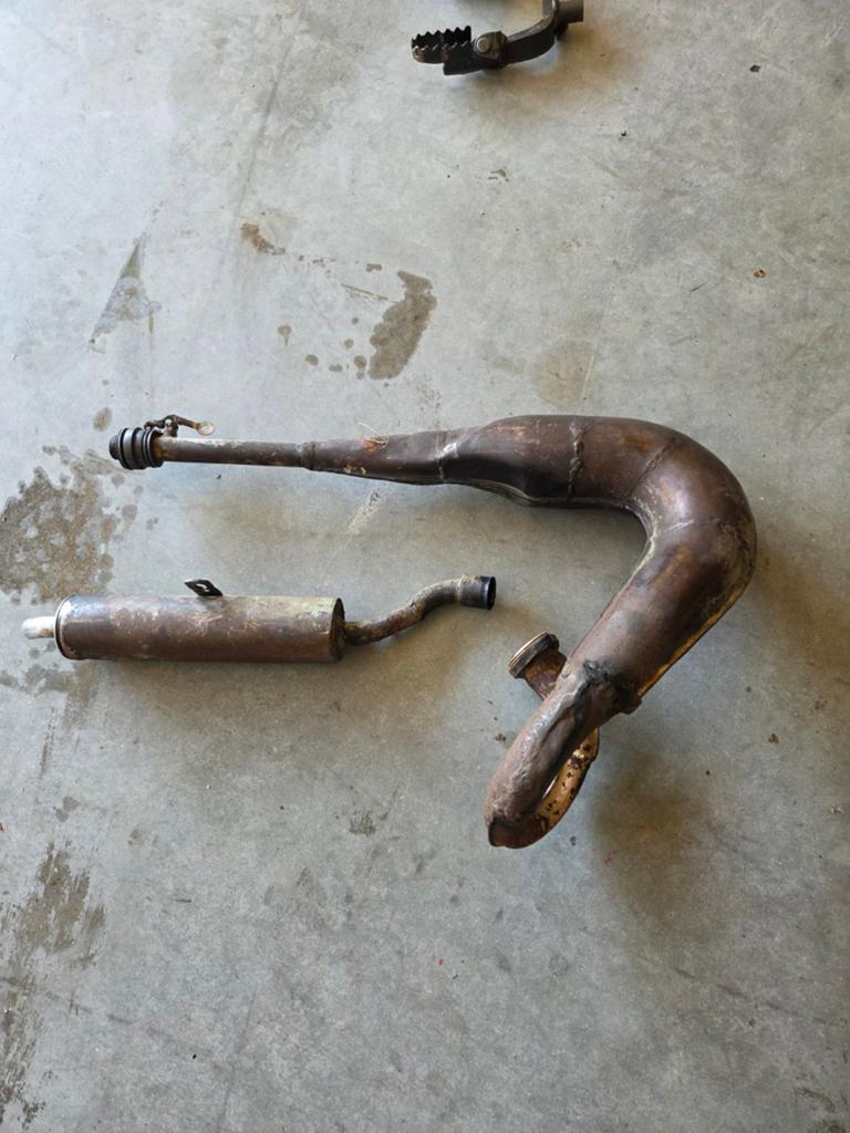 Uitlaat setje Honda mt8, Ophalen of Verzenden, Gebruikt, Uitlaat, Honda mt mtx mb mtx mb mbx nsr ns1