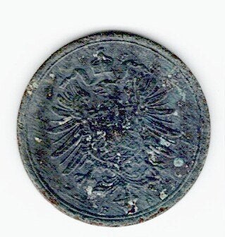 23-1650 Duitsland 1 pfennig 1875B, Verzenden, Duitsland, Losse munt