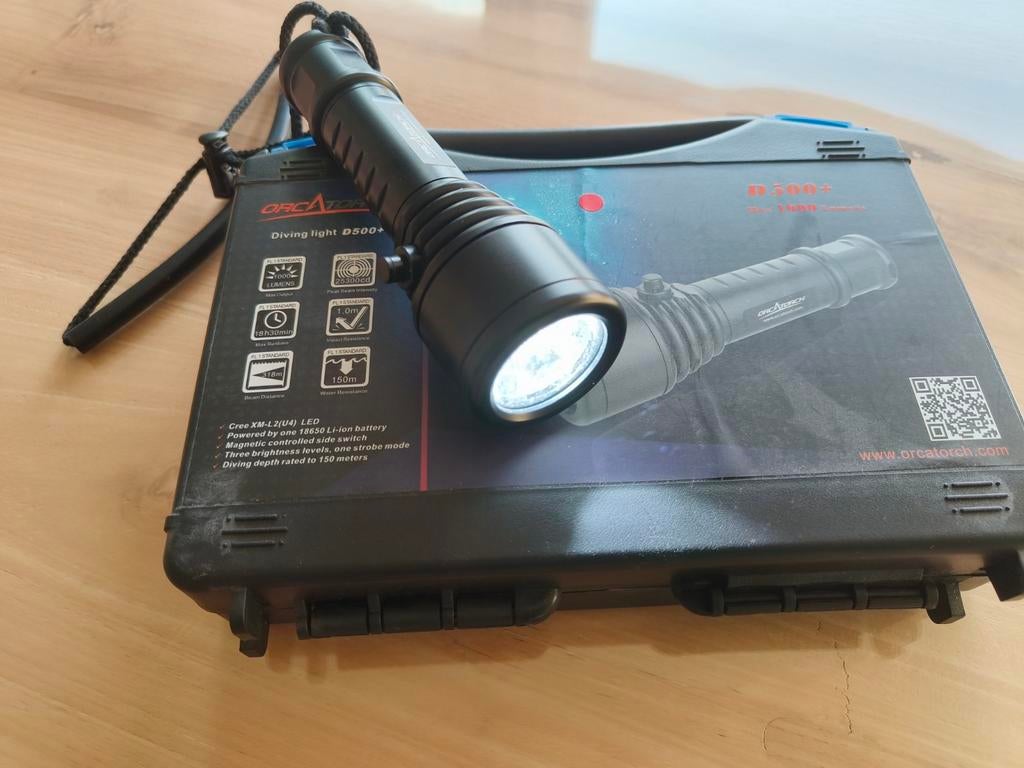 Fijne duiklamp, Watersport en Boten, Ophalen of Verzenden, Zo goed als nieuw, Duiklamp