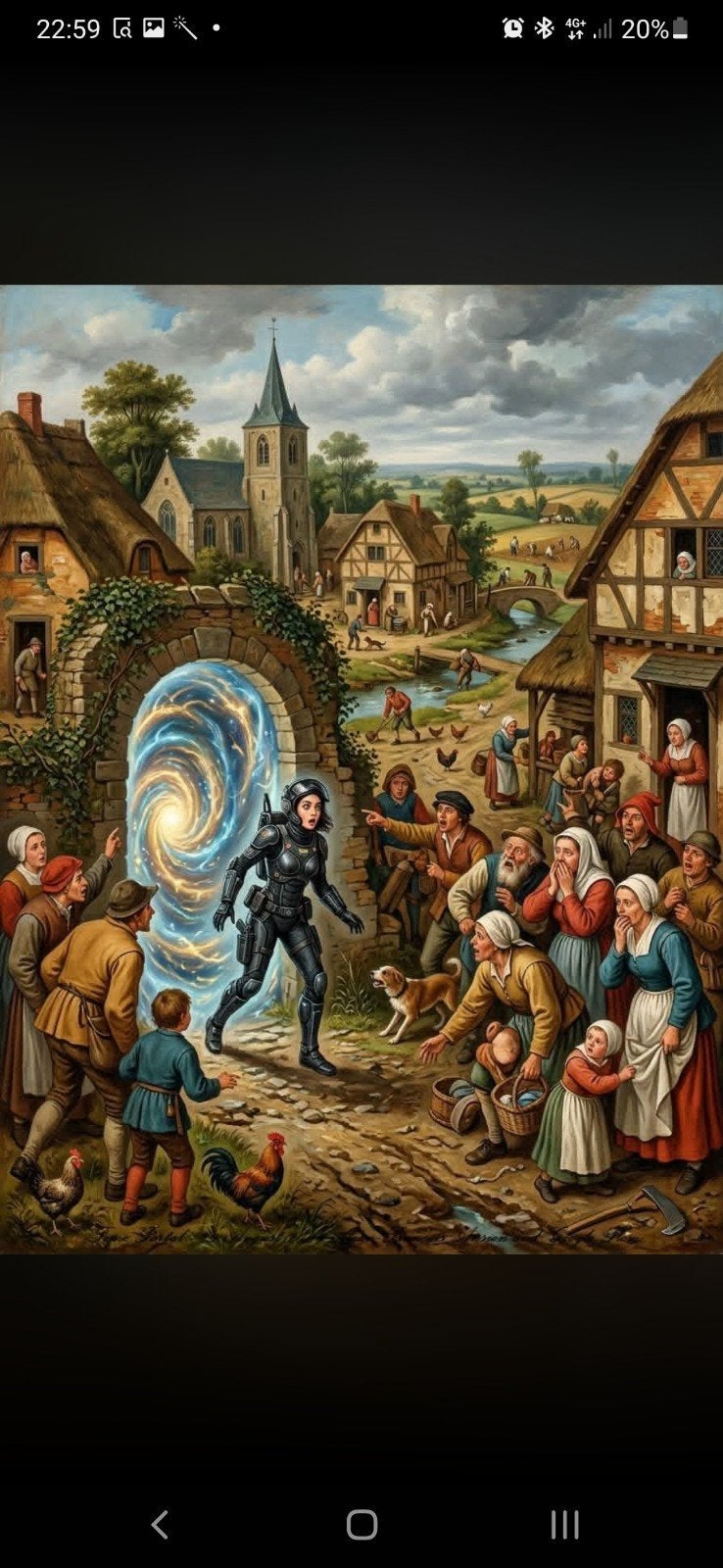 A.L., Antiek en Kunst, Doek, Realistisch, Ophalen of Verzenden, Olieverf