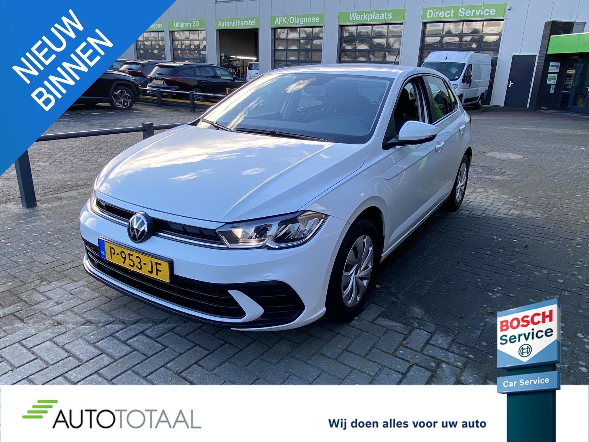 Volkswagen Polo 1.0 MPI Polo, Auto's, Voorwielaandrijving, Stof, Wit, Origineel Nederlands
