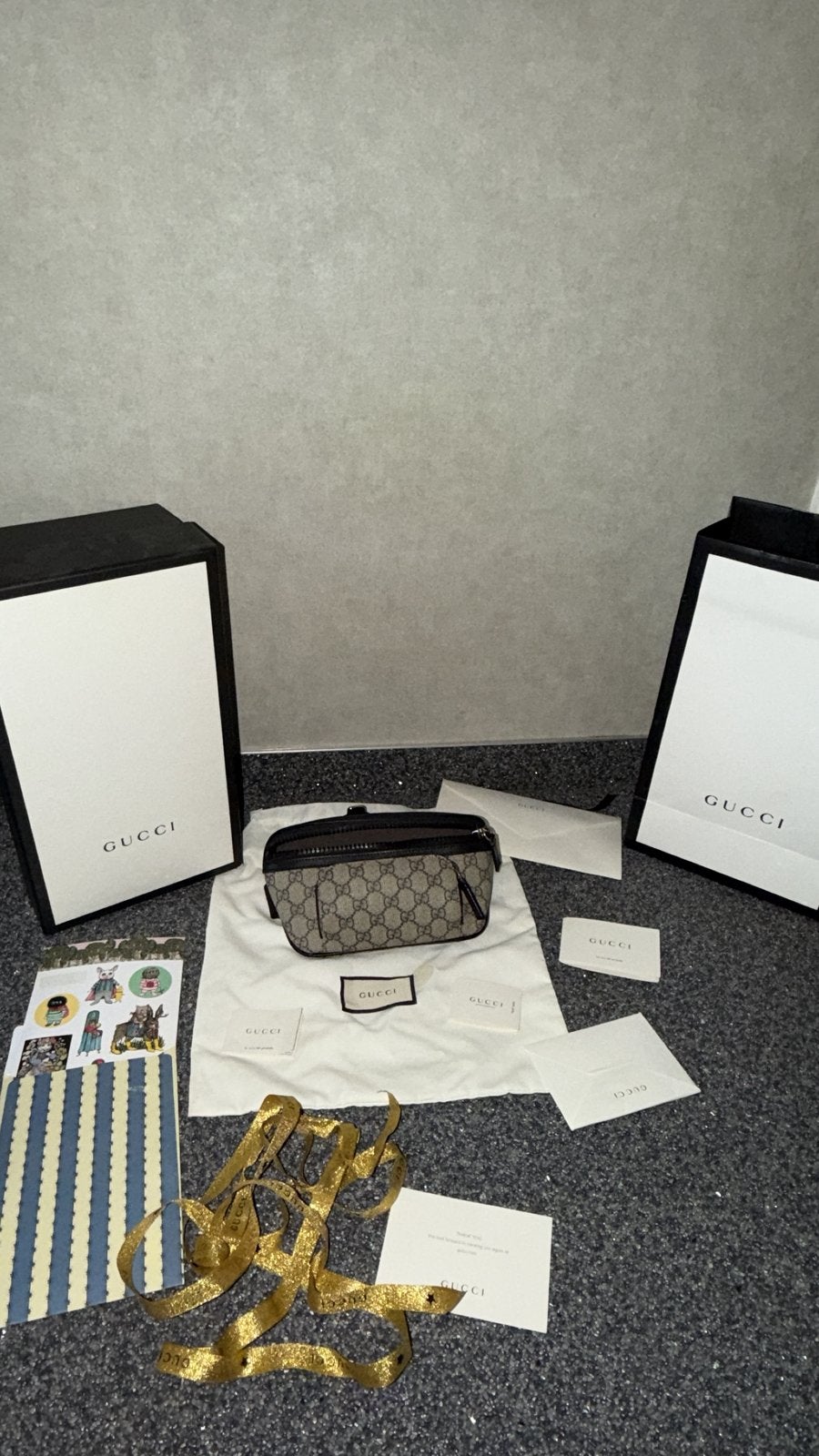 Originele Gucci Heuptas, Ophalen, Zo goed als nieuw, Beige, Overige merken