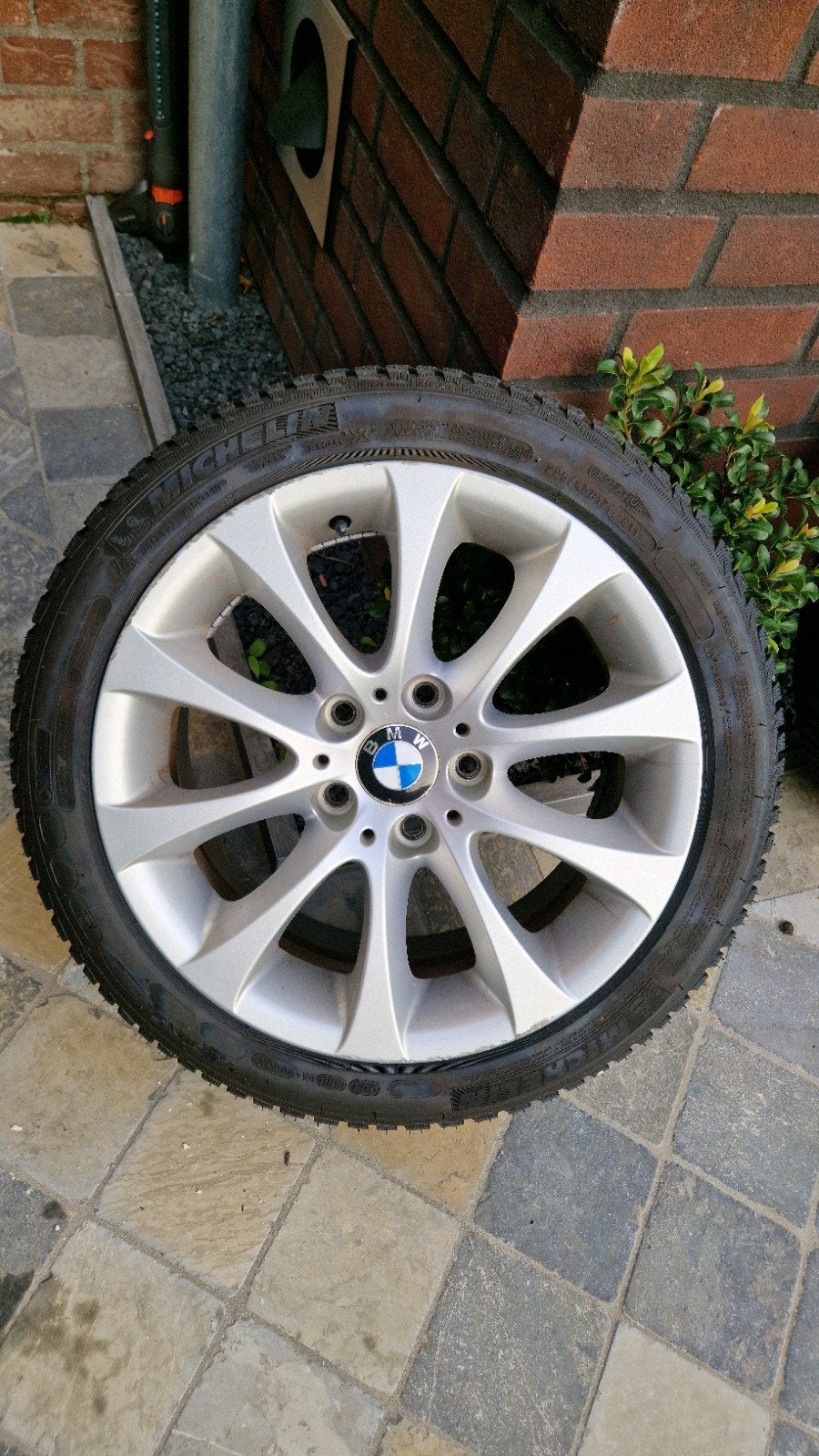BMW E90 velgen met Michelin Alpin 5 runflat winterbanden, Gebruikt, Banden en Velgen, 17 inch, Personenwagen