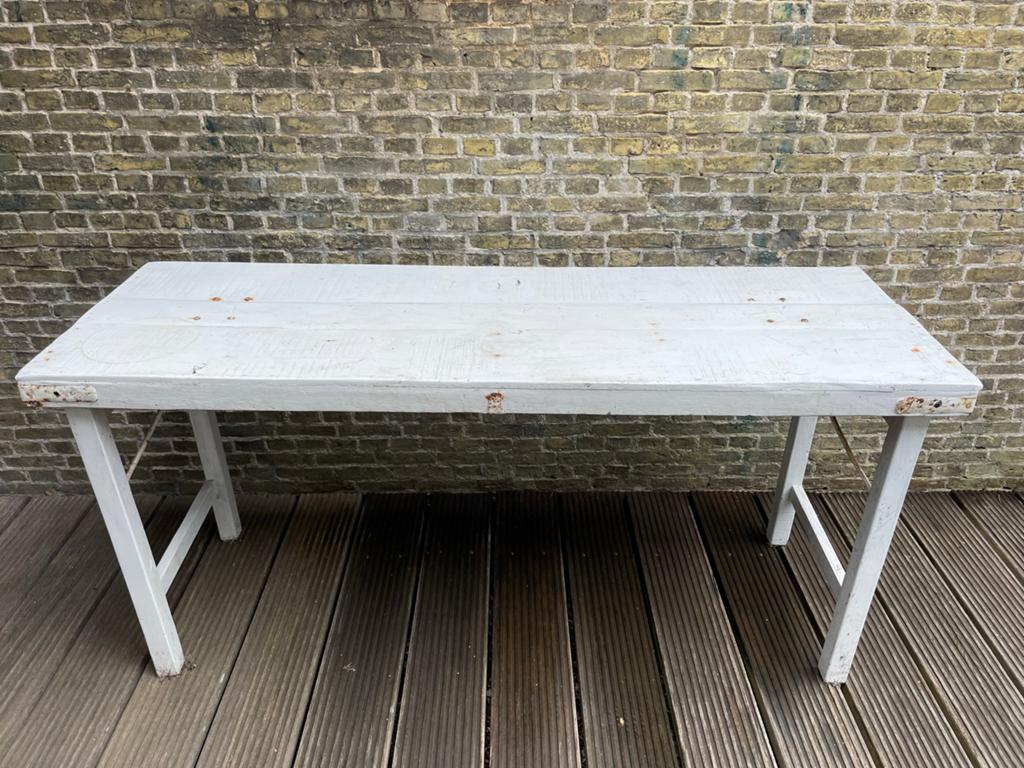 Inklapbare Indiase markttafel - Wit, Ophalen