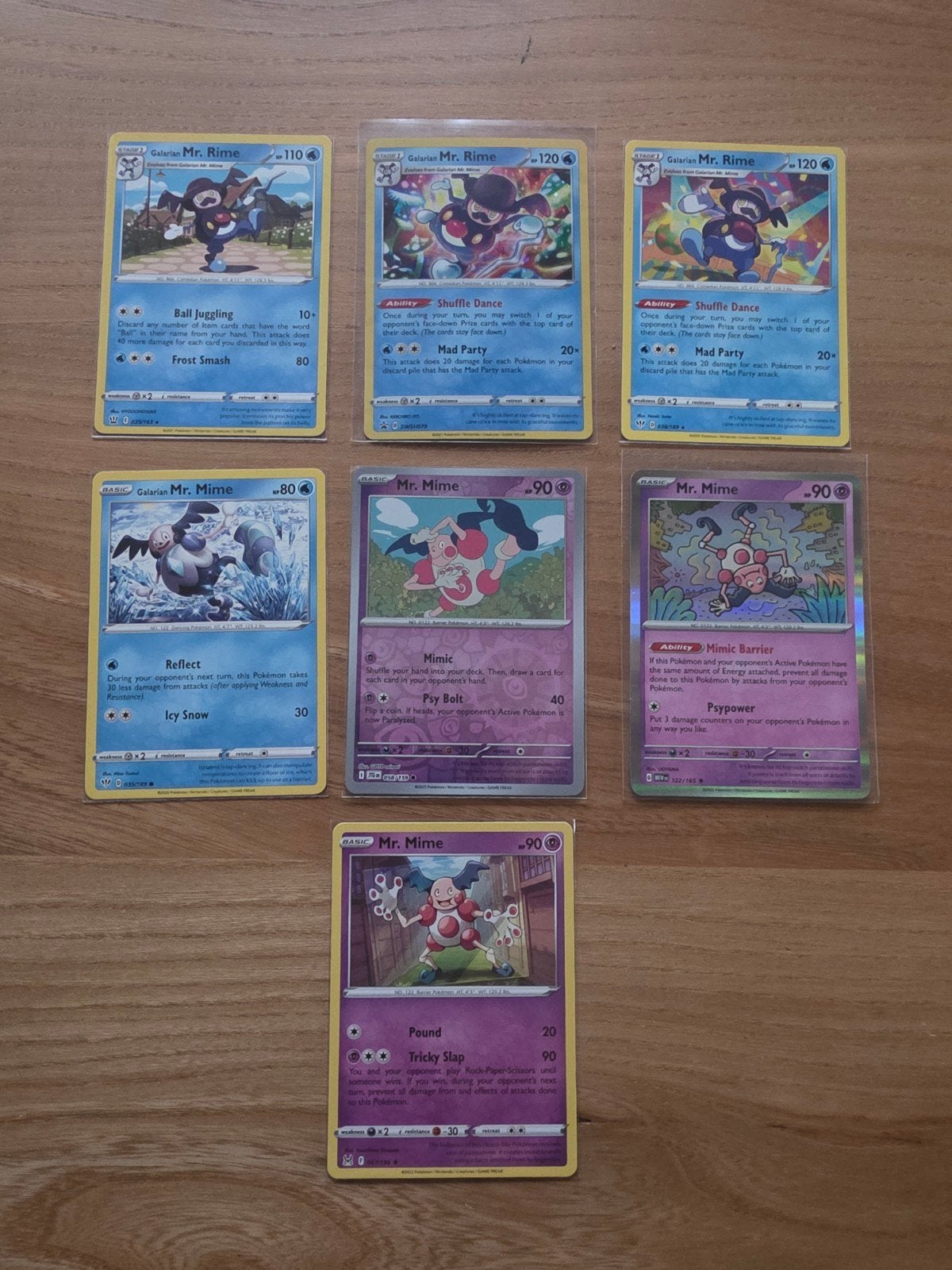 Mr Mine / Mr Rime pokemon kaarten, Ophalen of Verzenden, Zo goed als nieuw, Meerdere kaarten