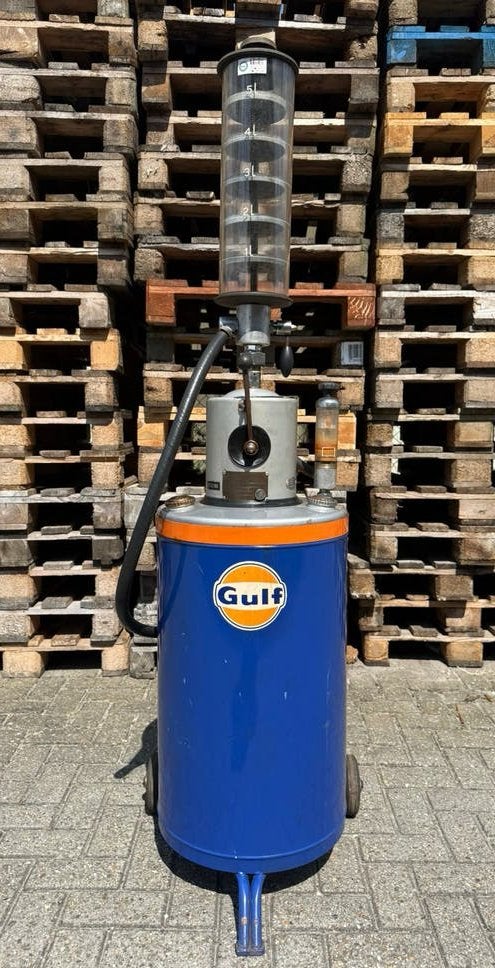 Vintage Gulf benzinepomp Bereila D-50 (1972) orgineel, Ophalen, Gebruikt