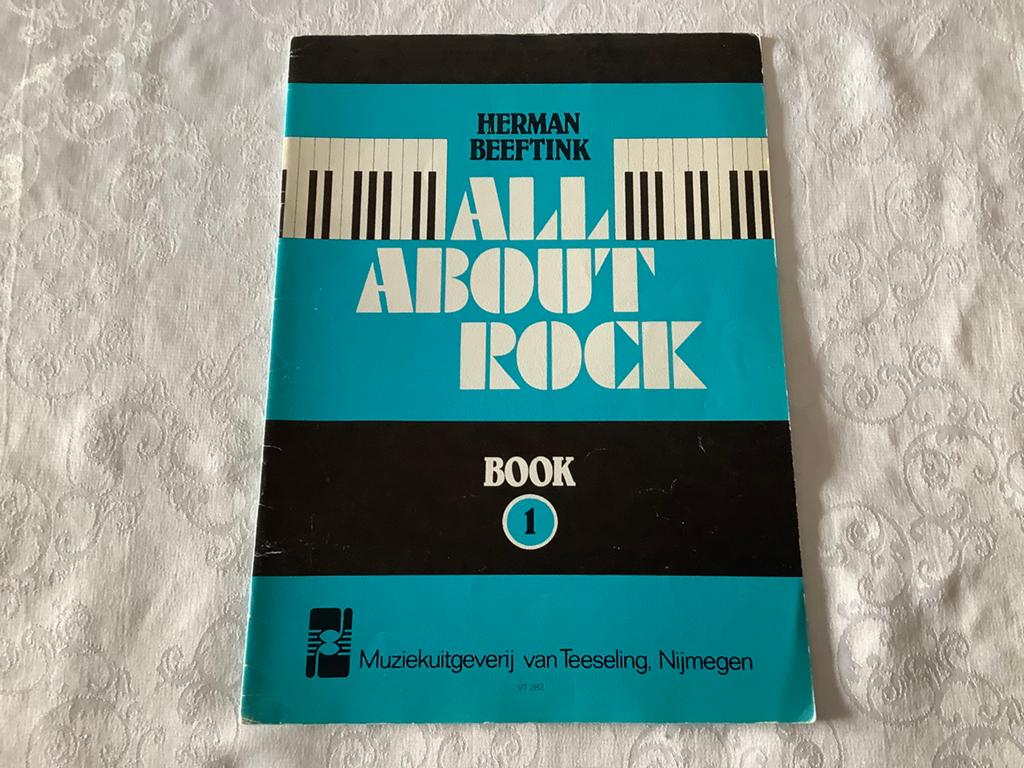 bladmuziekboek All About Rock - Deel 1 van Herman Beeftink, Ophalen of Verzenden, Zo goed als nieuw, Les of Cursus