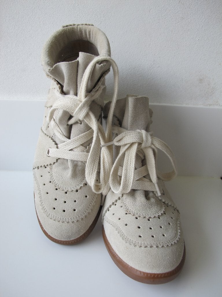 Isabel Marant Bobby Wedge sneakers 41 ZGAN, Isabel Marant, Beige, Ophalen of Verzenden, Sneakers of Gympen