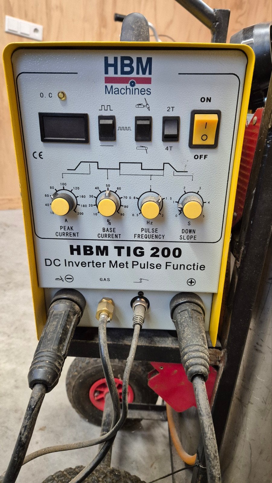 HBM TIG 200 DC Inverter Lasapparaat met Puls Functie, Doe-het-zelf en Verbouw, Ophalen, Gebruikt, 150 tot 250 ampère, Tig