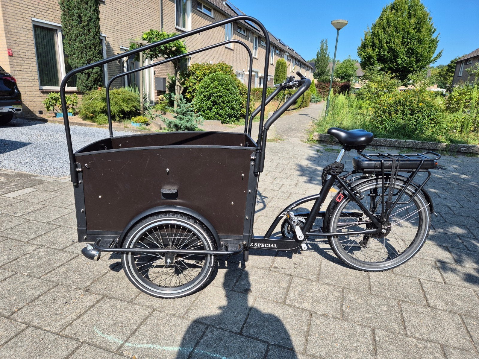 Troy E-Bike Special Bakfiets - Elektrisch en Ruim, Gebruikt, Elektrisch, 2 kinderen, Schijfrem
