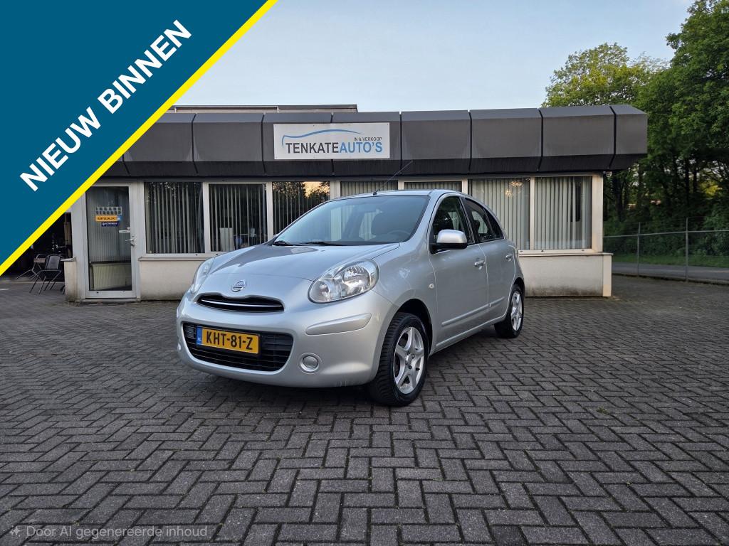 Nissan Micra 1.2 Visia Pack Automatische airco Cruise contro, Euro 5, Stof, Gebruikt, 1198 cc