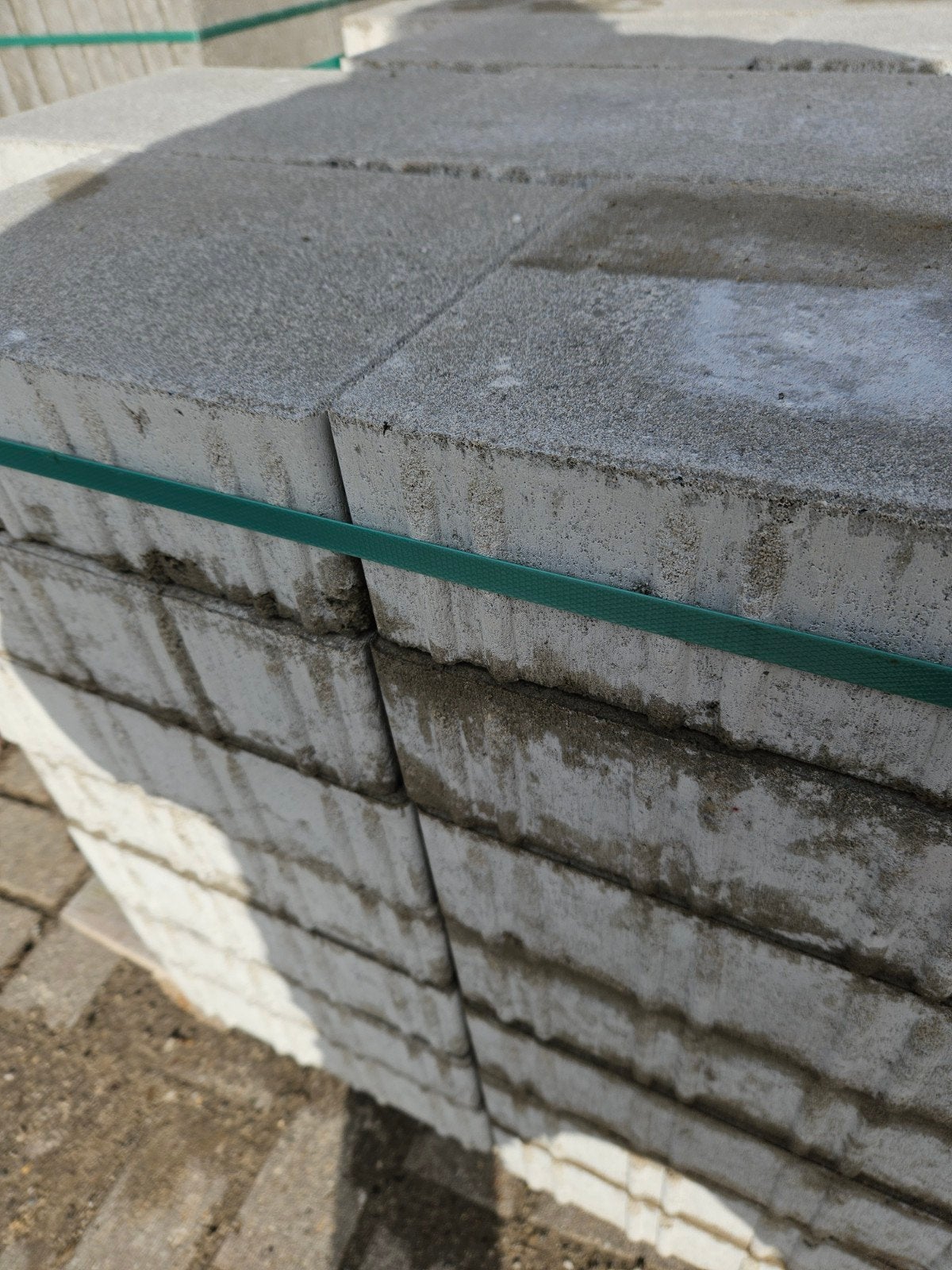 Verband steen grijs 28x20x 8 hoog, Ophalen, Beton, Terrastegels
