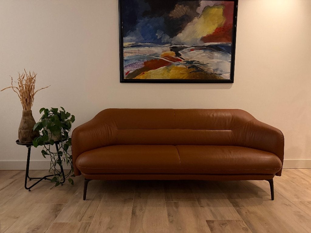 Leolux Lindo 3-zits bank – stijlvol design, Ophalen, Pode Minotti, Driepersoons, 75 tot 100 cm