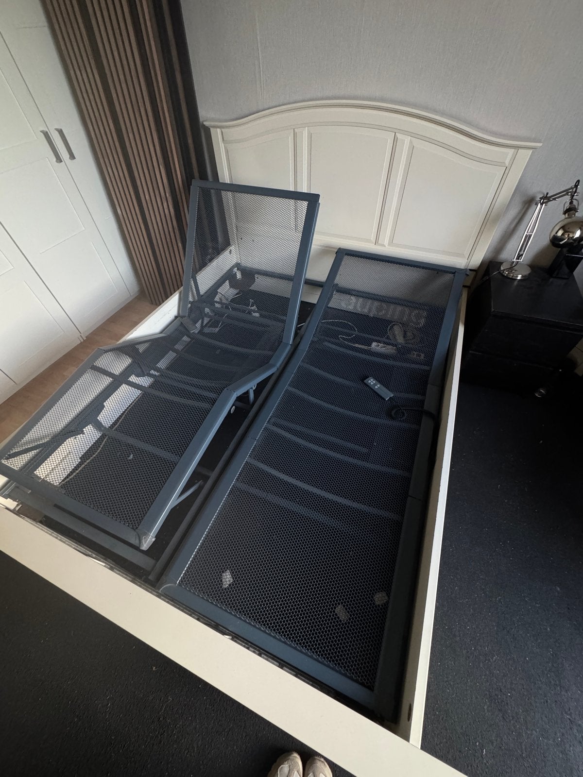 Elektrisch verstelbare auping lattenbodems, Huis en Inrichting, Slaapkamer | Bedden, Wit, Tweepersoons, Ophalen of Verzenden, 180 cm