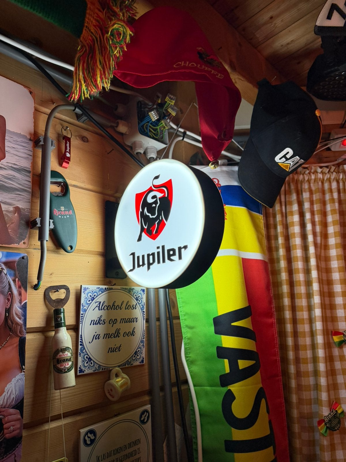 Jupiler Verlicht Wandbord – Bier Reclame / Bar Decoratie, Seizoenskaart, Eén persoon