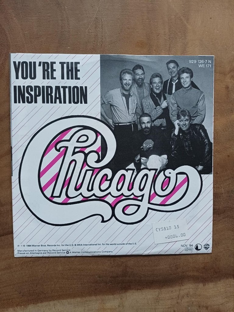 Chicago - You're the Inspiration - Single - Vinyl, Ophalen of Verzenden, Gebruikt, Pop