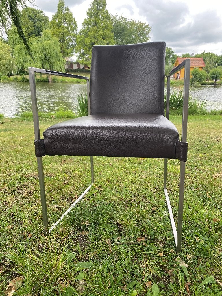 eetkamerstoelen 4 stuks, Huis en Inrichting, Stoelen, Ophalen, Gebruikt, Bruin, Vier