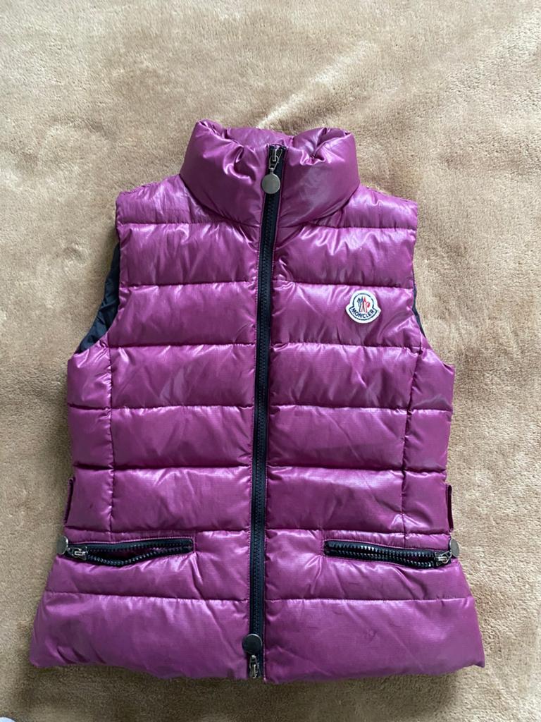 Moncler Tibb Gilet Paars Bodywarmer, Ophalen of Verzenden, Zo goed als nieuw, Maat 46 (S) of kleiner, Paars