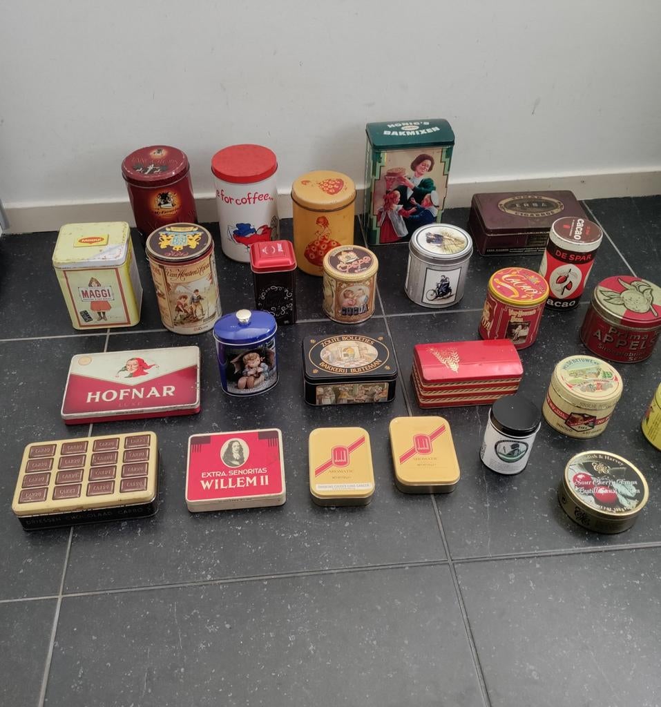 Hofnar,Paula,CARRO,DUNHILL,ERBA,TANGO,AH,Driessen,Blikken, Verzamelen, Ophalen of Verzenden