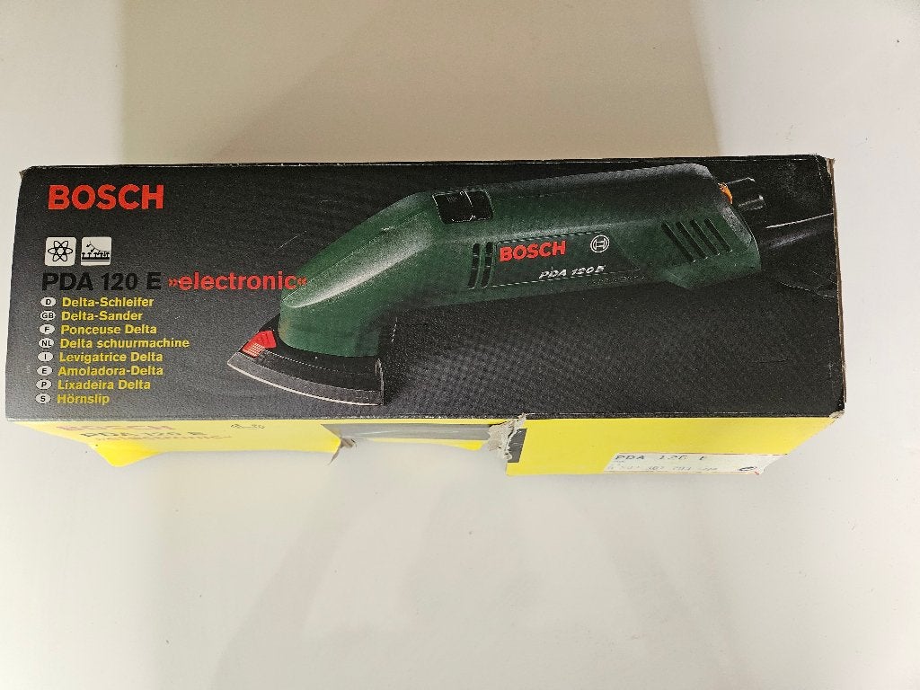 Bosch PDA 120 E Delta schuurmachine, Doe-het-zelf en Verbouw, Gereedschap | Schuurmachines, Ophalen of Verzenden, Gebruikt, Minder dan 600 watt