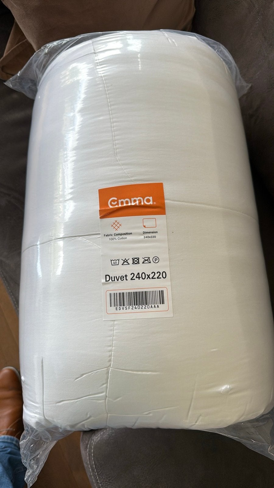 Emma Dekbed 240x220 - Nieuw in verpakking, Ophalen, Wit, Katoen, Deken of Dekbed