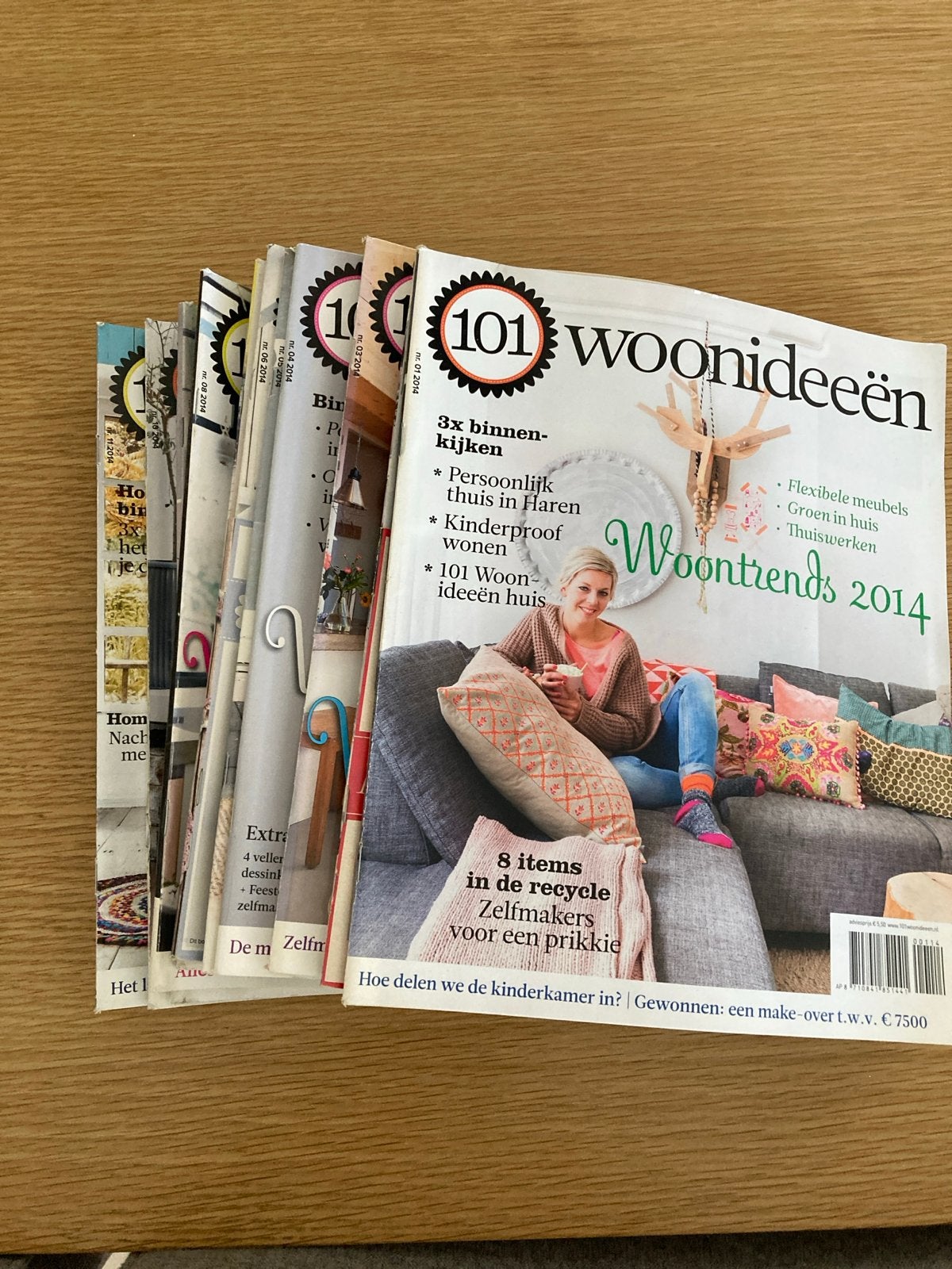 101 Woonideeën tijdschriften  jaargang 2014, Boeken, Ophalen of Verzenden, Gelezen, Overige typen