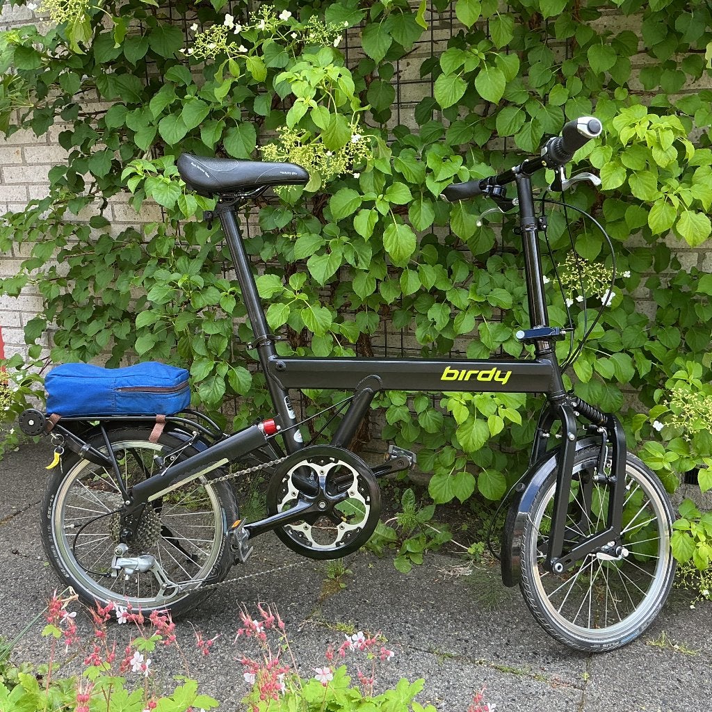 BIRDY lichtgewicht vouwfiets volledig geveerd Riese & Müller, Gebruikt, Velgrem, 16 tot 18 inch, Versnellingen