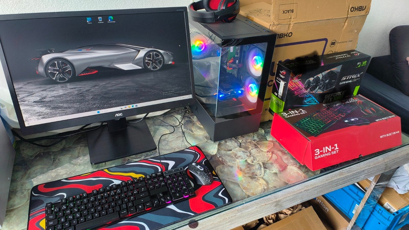 Super Game Pc i7 6700, 16gb, RX 570 8gb, SSD, 23'' led, Computers en Software, Met monitor, B, Virtual Reality, Ophalen of Verzenden