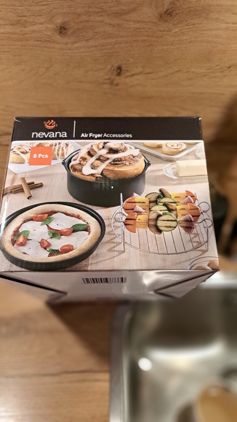 Nevana Airfryer Accessoires Set - 8-delig, Ophalen of Verzenden, Zo goed als nieuw, Airfryer