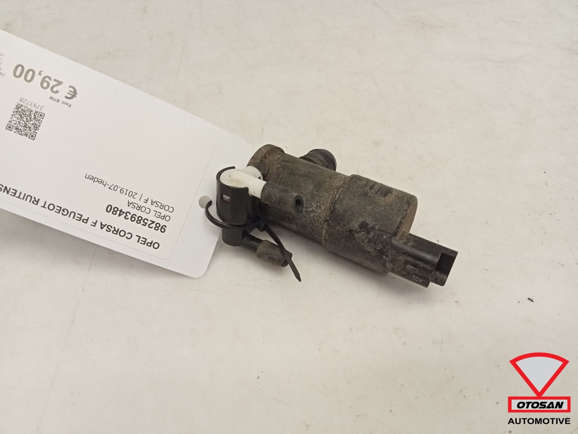 Opel Corsa F Peugeot Ruitensproeierpomp 9825893480, Gebruikt, Opel Automobile GmbH, Ophalen of Verzenden, Kontakt@opel-infoservice.de