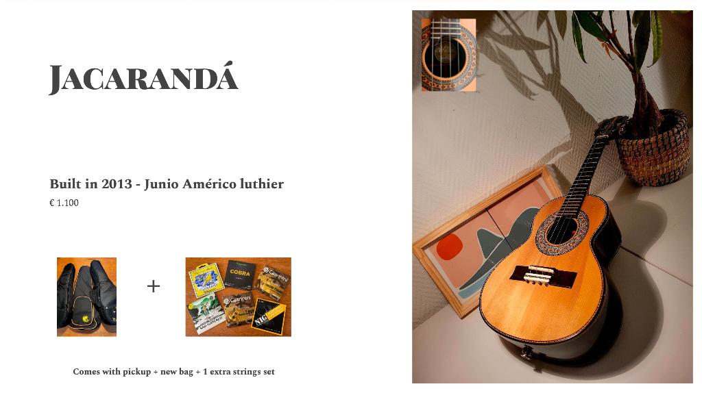 Cavaquinho Jacarandá - Junio Americo luthier, Ophalen, Zo goed als nieuw, Overige typen